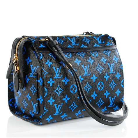 black and blue lv bag|louis vuitton blue bag monogram.